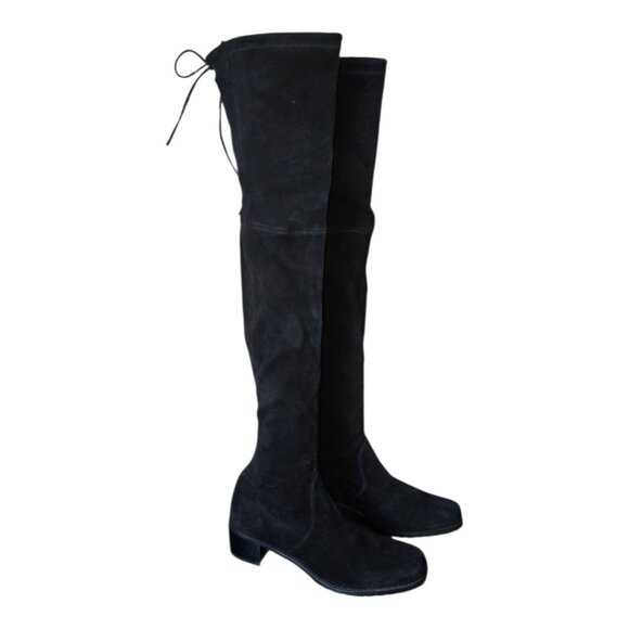 Like New STUART WIETZMAN Over the Knee Suede Boots sz 8 - Picture 13 of 16